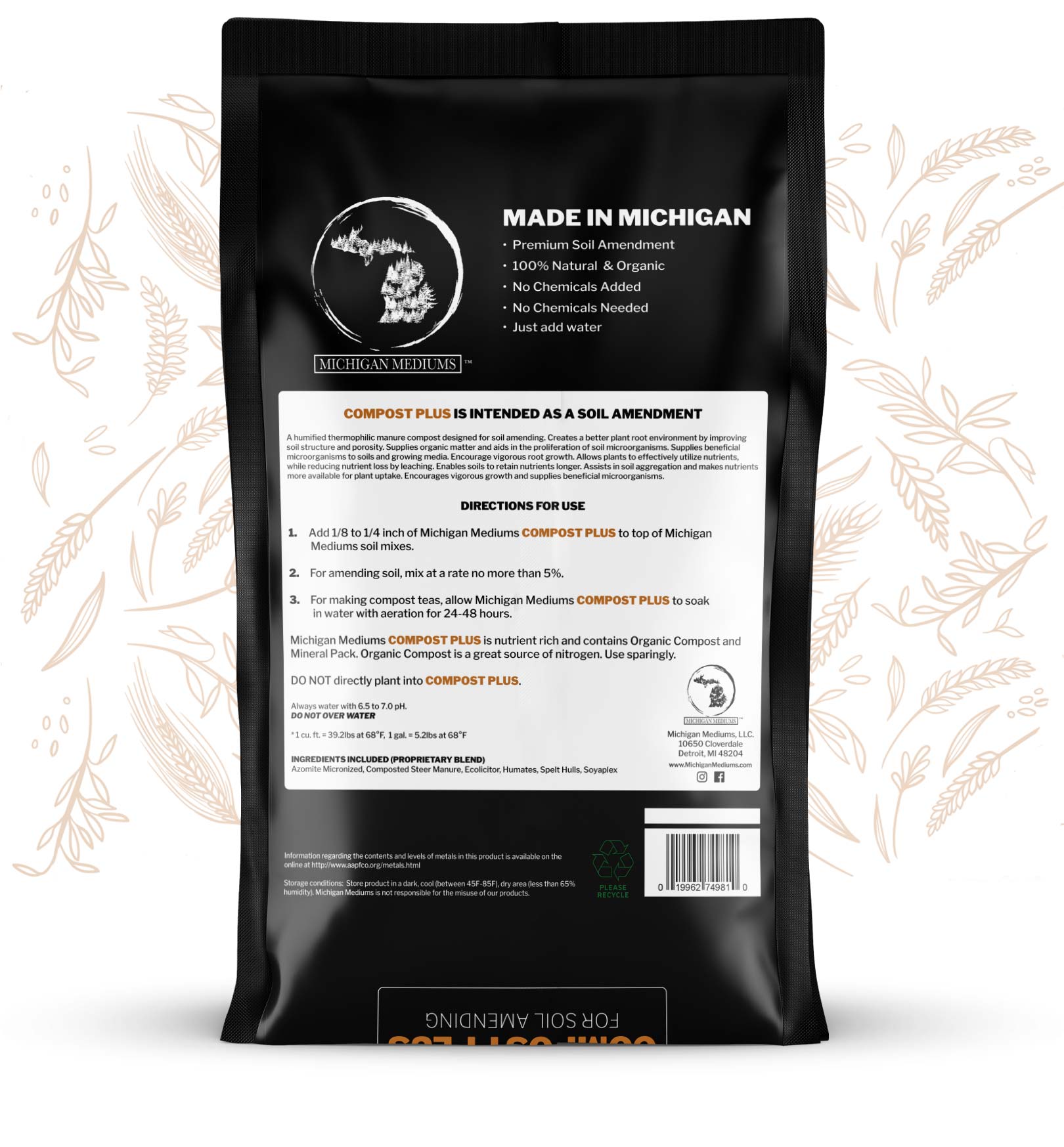 Compost Plus Bag Back